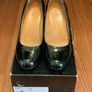 Jcrew Sylvia patent wedges